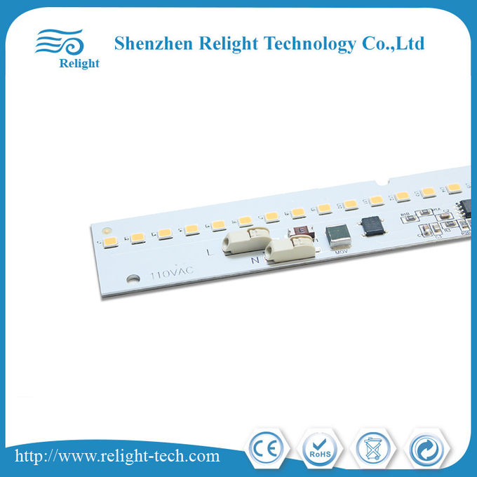 Dimmable 100 Lm / W 280 * 30mm 230V / 120V Linear LED AC Module Untuk Panel Light